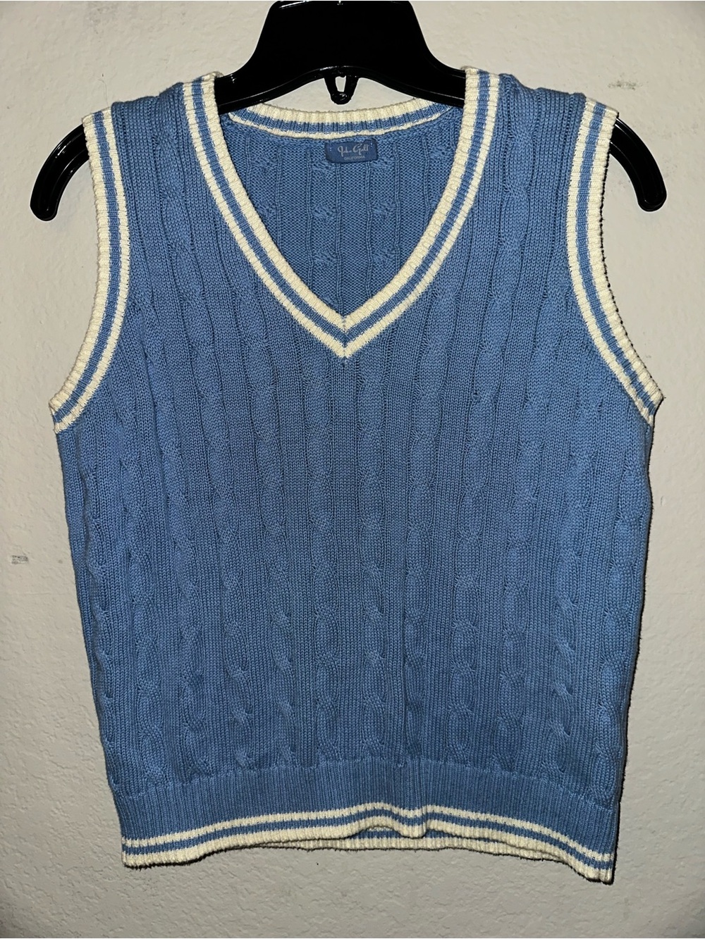 John Galt blue vest 100% cotton size large